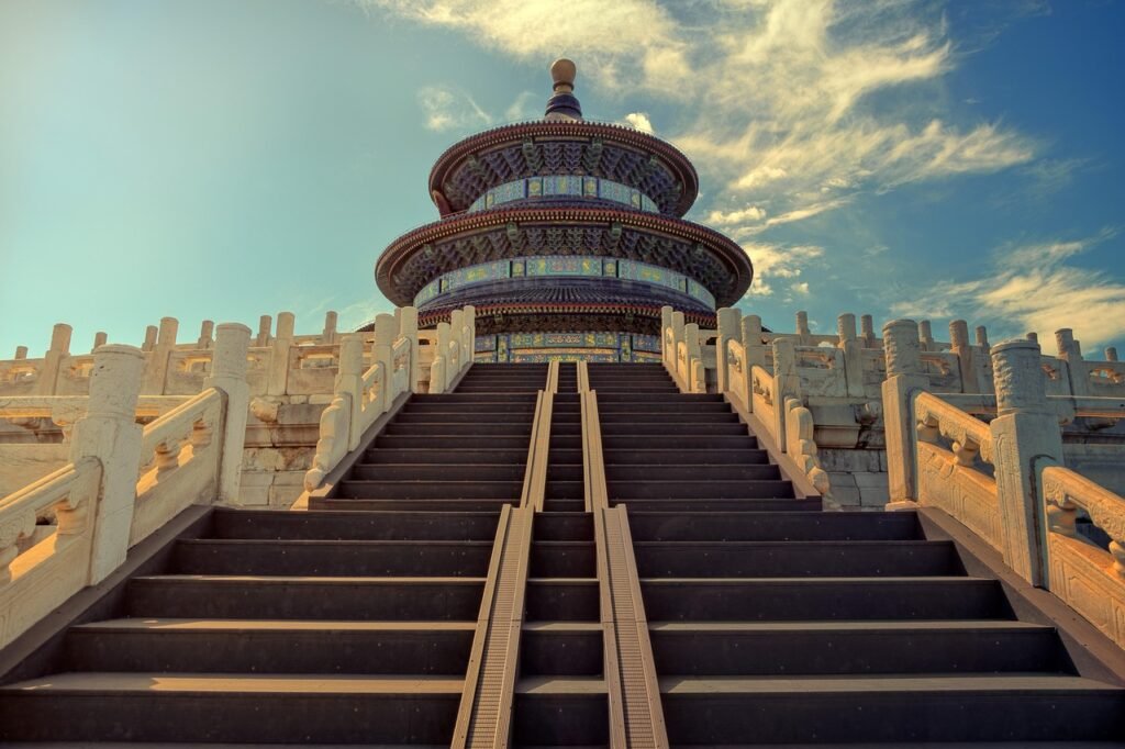temple of heaven, beijing, stairs, temple, landmark, historical, china, asia, old temple, architecture, steps, stairway, beijing, temple, china, china, china, china, china