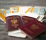 Close-up of Polish passports and travel tickets symbolizing travel and adventure.